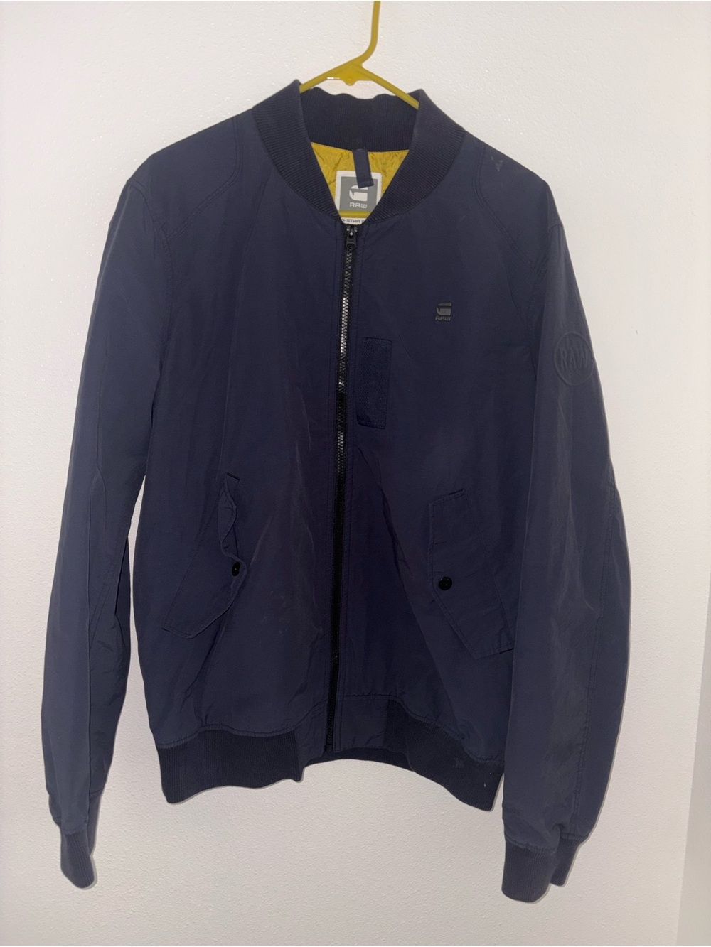 G-Star Raw Men's Jacor Dizrey Bomber Jacket in Navy Blue Mens Sz XL
